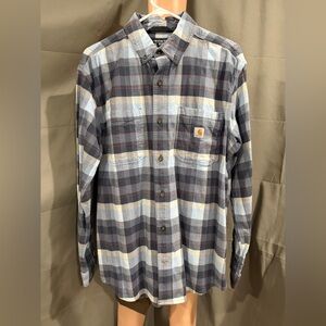 SOLD Carhartt Relaxed Fit Button Up Shirt Size Medium